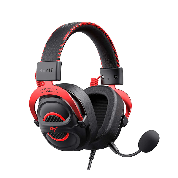 CASQUE GAMING HAVIT H2002E PRO BLACK-RED Hi-RES AUDIO